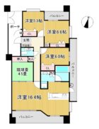 ベンタナヒルズ篠栗 - 所在階13階の間取り図 48228