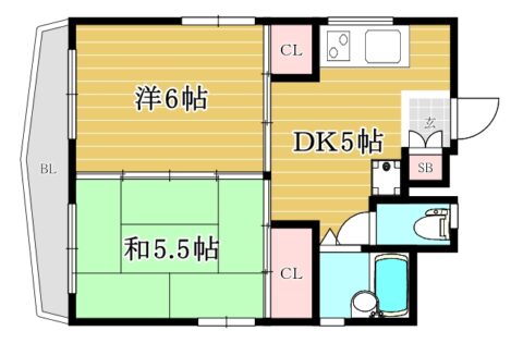 オレンジハイツ301号室-間取り