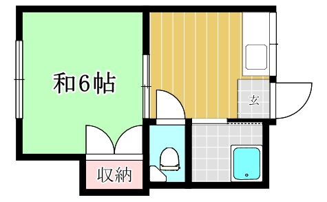 アザレア205号室-間取り
