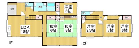 粕屋町花ヶ浦戸建0号室-間取り