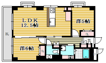 シャンボール舞鶴901号室-間取り
