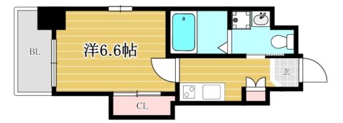 t-smart博多オーケストラ通り503号室-間取り