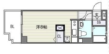 エステートモアイーストパーク713号室-間取り