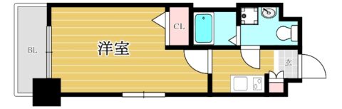 エンクレスト警固203号室-間取り