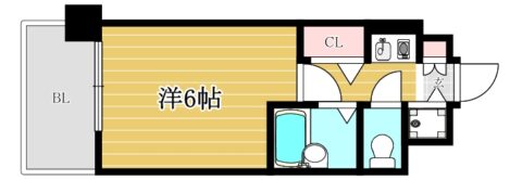 アーサーコート高宮206号室-間取り