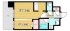 エンクレスト博多駅南SHARE - 所在階11階の間取り図 48278