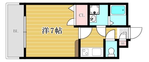 エンクレスト博多309号室-間取り