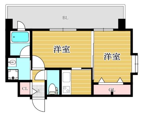 エンクレスト大手門Ⅲ909号室-間取り