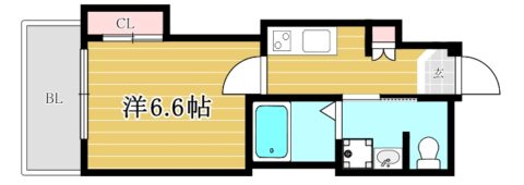 t-smart博多オーケストラ通り104号室-間取り